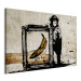 Canvas Inspired by Banksy - sepia 58963 additionalThumb 2