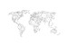 Photo Wallpaper Map of the World - white solids 59963 additionalThumb 1