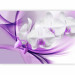 Wall Mural Flowers of Nature - White orchid flower on a background with a purple pattern 61863 additionalThumb 5