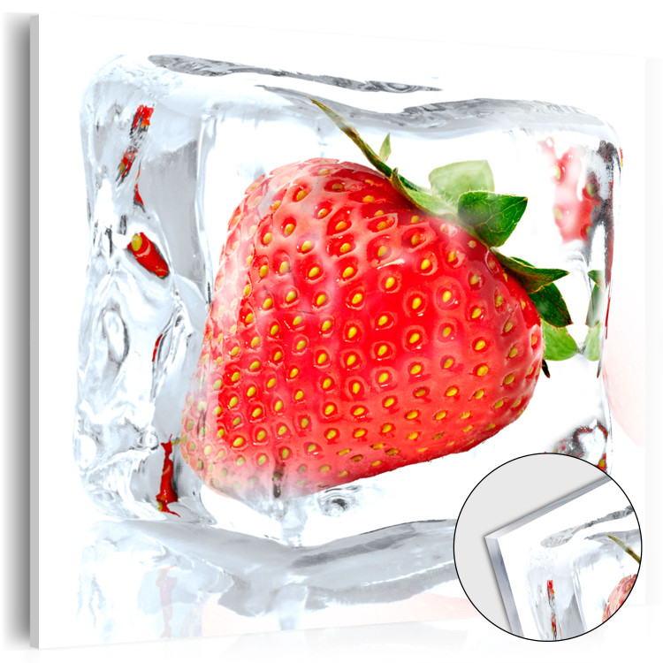 Print On Glass Frozen Strawberry [Glass] 92863