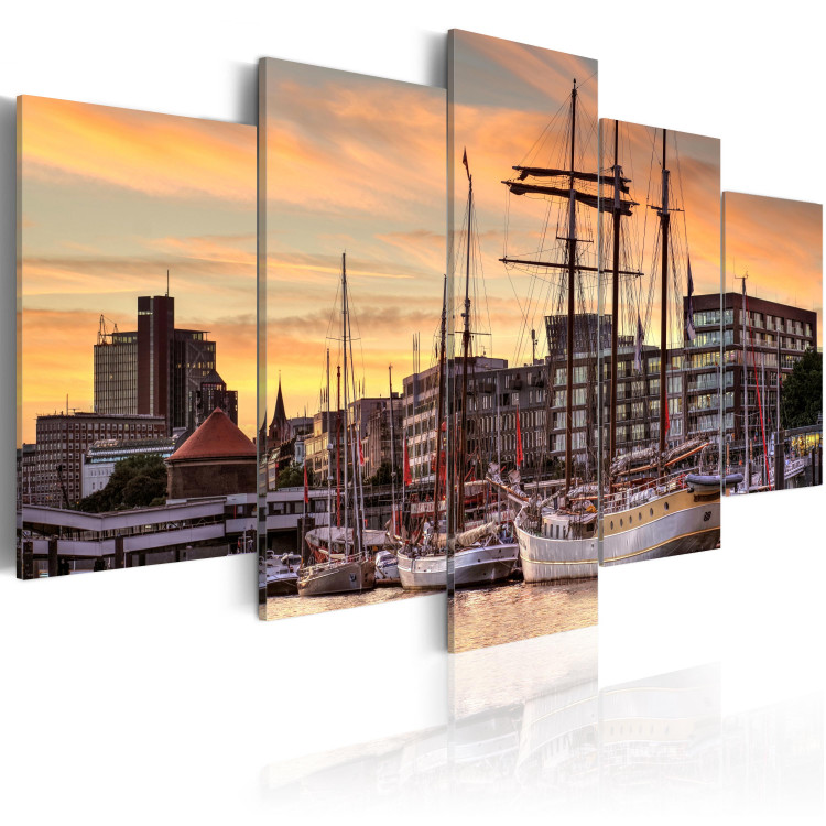 Canvas Print Port of Hamburg  97863 additionalImage 2