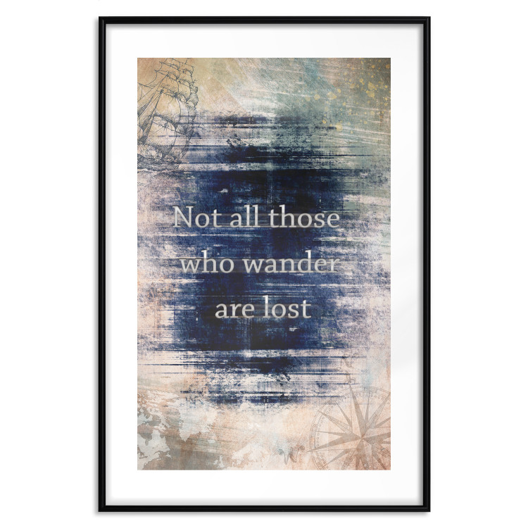 Wall Poster Not All Those Who Wander Are Lost - motivational English quote 114573 additionalImage 17