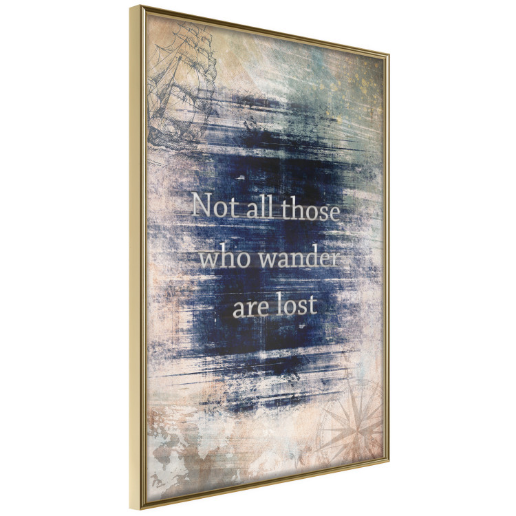 Wall Poster Not All Those Who Wander Are Lost - motivational English quote 114573 additionalImage 2