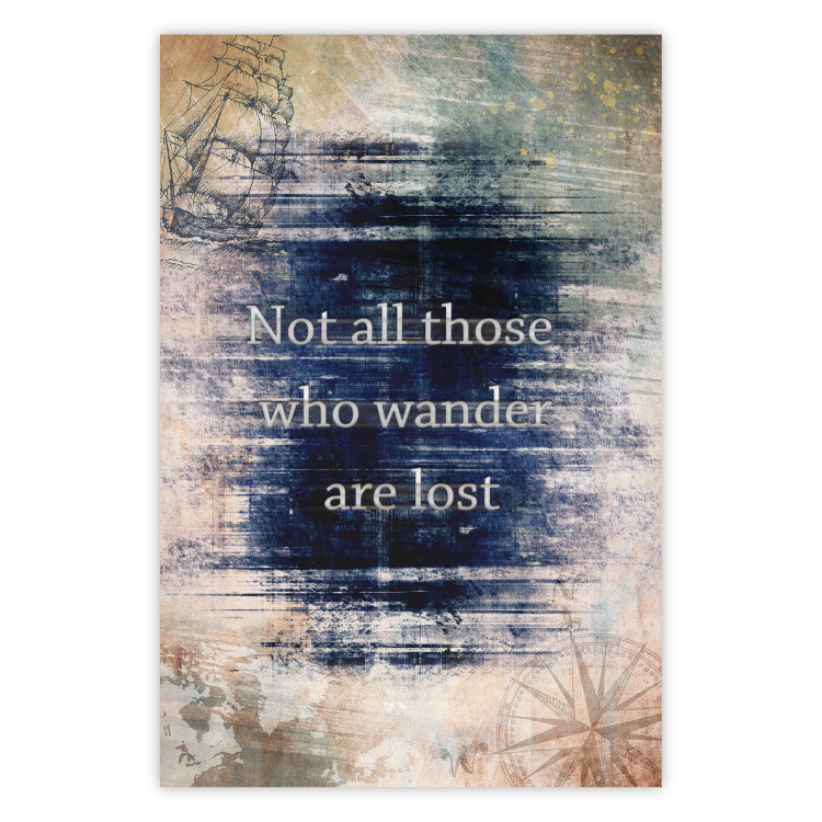 Wall Poster Not All Those Who Wander Are Lost - motivational English quote 114573