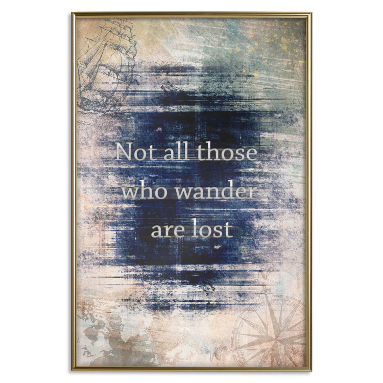 Wall Poster Not All Those Who Wander Are Lost - motivational English quote 114573 additionalImage 20