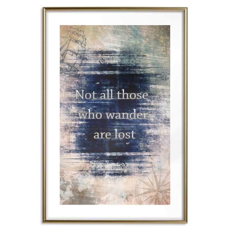 Wall Poster Not All Those Who Wander Are Lost - motivational English quote 114573 additionalImage 16