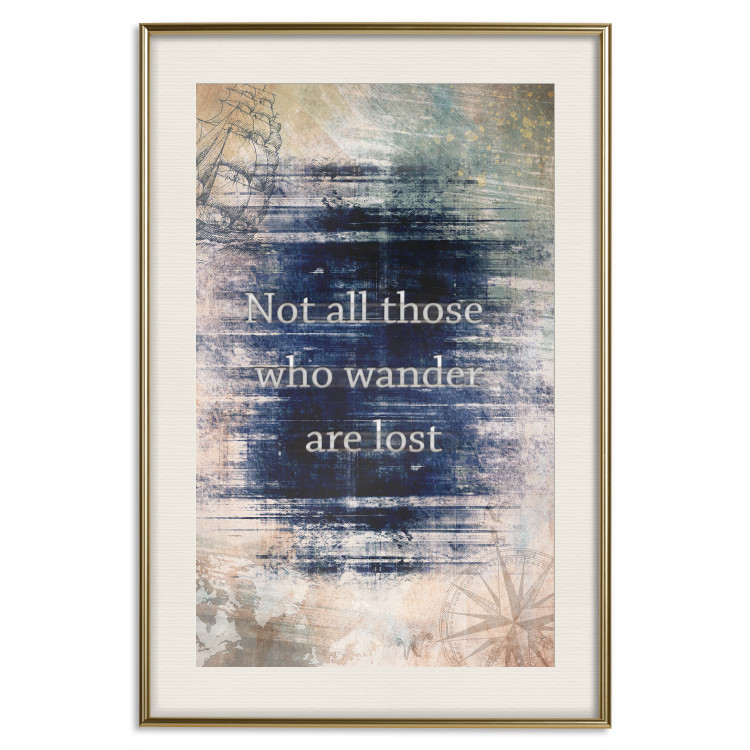 Wall Poster Not All Those Who Wander Are Lost - motivational English quote 114573 additionalImage 19