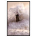 Wall Poster Storm and Bird - landscape of a lighthouse surrounded by turbulent water 115173 additionalThumb 19