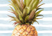Canvas Mediterranean adventure - quote and pineapple inspired by sea nature 118473 additionalThumb 4