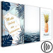 Canvas Mediterranean adventure - quote and pineapple inspired by sea nature 118473 additionalThumb 6