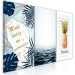 Canvas Mediterranean adventure - quote and pineapple inspired by sea nature 118473 additionalThumb 2