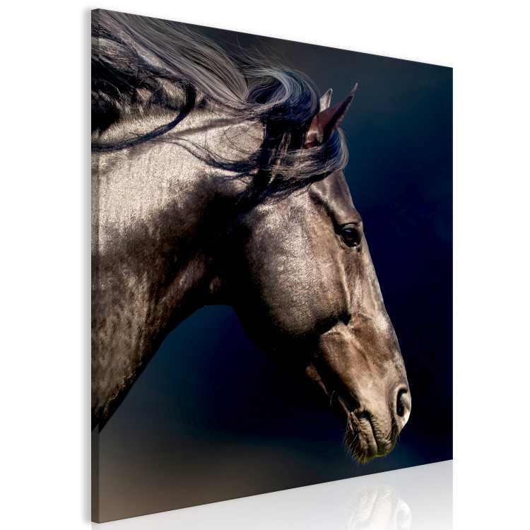 Canvas Print Unfolded Mane - Artistic photo with horse detail 121973 additionalImage 2