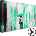 Canvas Lovers under an umbrella - graphic with a couple walking in the rain 123073 additionalThumb 6