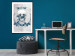Wall Poster Life Is Brutal - stylish skull with English captions on gray background 123573 additionalThumb 4