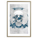 Wall Poster Life Is Brutal - stylish skull with English captions on gray background 123573 additionalThumb 14