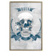 Wall Poster Life Is Brutal - stylish skull with English captions on gray background 123573 additionalThumb 16
