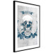 Wall Poster Life Is Brutal - stylish skull with English captions on gray background 123573 additionalThumb 11