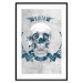 Wall Poster Life Is Brutal - stylish skull with English captions on gray background 123573 additionalThumb 15