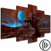 Canvas The blue full moon - a fantastic landscape in the night glow 123673 additionalThumb 6