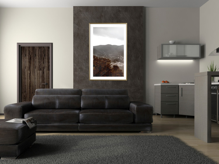 Poster Valley - cityscape by the sea against mountains and cloudy sky 124473 additionalImage 20
