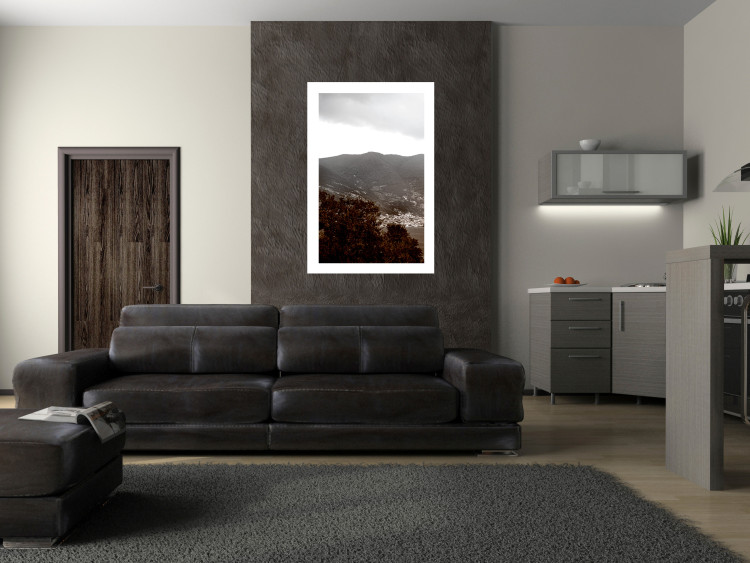 Poster Valley - cityscape by the sea against mountains and cloudy sky 124473 additionalImage 12