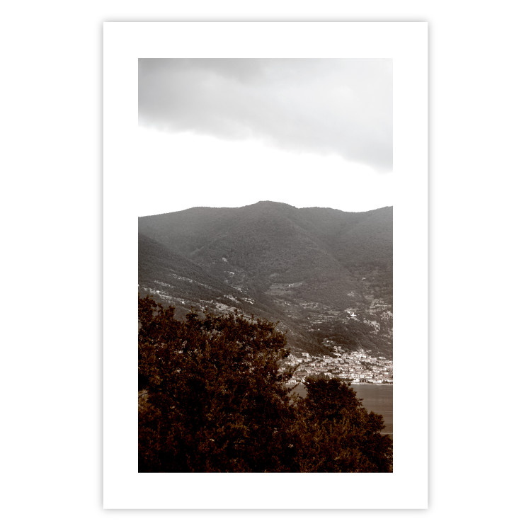 Poster Valley - cityscape by the sea against mountains and cloudy sky 124473 additionalImage 15