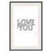 Poster Love You Forever - English text "love" on a contrasting white background 125273 additionalThumb 18