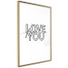 Poster Love You Forever - English text "love" on a contrasting white background 125273 additionalThumb 14