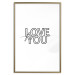 Poster Love You Forever - English text "love" on a contrasting white background 125273 additionalThumb 14