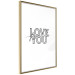 Poster Love You Forever - English text "love" on a contrasting white background 125273 additionalThumb 6