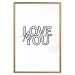 Poster Love You Forever - English text "love" on a contrasting white background 125273 additionalThumb 20