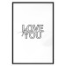 Poster Love You Forever - English text "love" on a contrasting white background 125273 additionalThumb 17