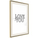 Poster Love You Forever - English text "love" on a contrasting white background 125273 additionalThumb 2
