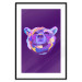 Poster Colorful Bear - abstract animal head on a purple background 126673 additionalThumb 17