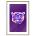 Poster Colorful Bear - abstract animal head on a purple background 126673 additionalThumb 14