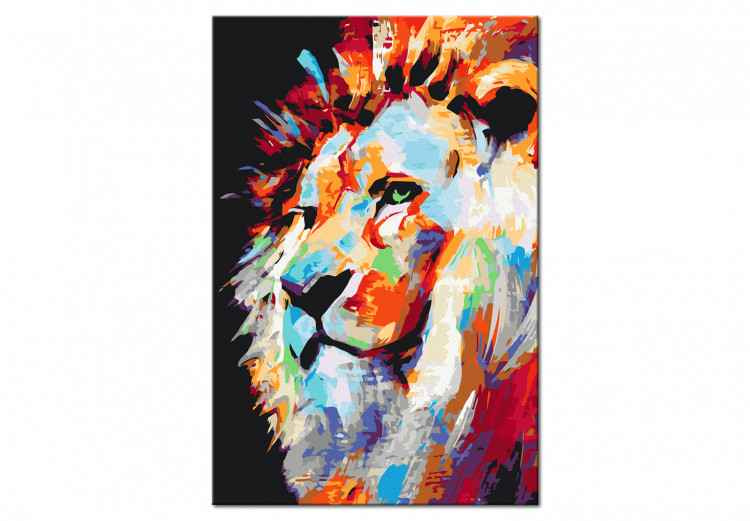 Paint by number Portrait of a Colourful Lion 127973 additionalImage 6