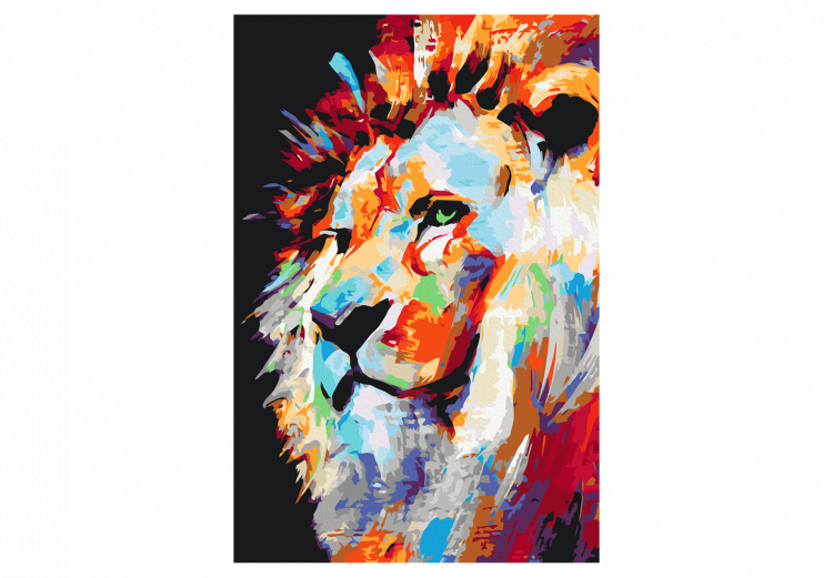 Paint by number Portrait of a Colourful Lion 127973 additionalImage 7