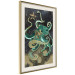 Wall Poster Marble Octopus - abstract green octopus on background of sea 128073 additionalThumb 3