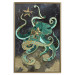 Wall Poster Marble Octopus - abstract green octopus on background of sea 128073 additionalThumb 21
