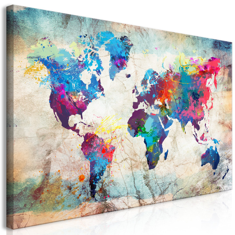 Large canvas print World Maps: Modern Style II [Large Format] 128673 additionalImage 3
