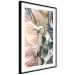 Poster Mountain Space - abstraction amidst rocky cliffs in warm hues 129473 additionalThumb 6