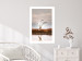 Wall Poster Autumn Over the Lake - landscape of a white bird against a golden field 130373 additionalThumb 3