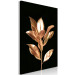 Canvas Print Extraordinary Twig (1-piece) Vertical - abstract golden leaves 130473 additionalThumb 2