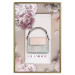Poster Elegant Handbag - feminine bag on a light background surrounded by flowers 131773 additionalThumb 21