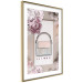Poster Elegant Handbag - feminine bag on a light background surrounded by flowers 131773 additionalThumb 7