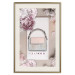 Poster Elegant Handbag - feminine bag on a light background surrounded by flowers 131773 additionalThumb 20