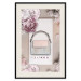 Poster Elegant Handbag - feminine bag on a light background surrounded by flowers 131773 additionalThumb 19