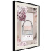Poster Elegant Handbag - feminine bag on a light background surrounded by flowers 131773 additionalThumb 2