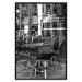 Wall Poster Parisian Café - gray landscape of chairs and a table against the backdrop of a café 132273 additionalThumb 27