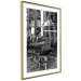 Wall Poster Parisian Café - gray landscape of chairs and a table against the backdrop of a café 132273 additionalThumb 9